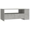 Mesa De Centro Madera Contrachapada Gris Hormigón 102x55x42 Cm Vidaxl