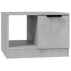 Mesa De Centro Madera Contrachapada Gris Hormigón 50x50x36 Cm Vidaxl