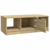 Mesa De Centro Madera Contrachapada Roble Sonoma 102x50x36 Cm Vidaxl