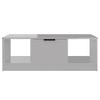 Mesa De Centro Madera Contrachapada Brillo Blanco 102x50x36 Cm Vidaxl