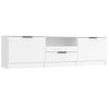 Mueble Para Tv Madera Contrachapada Blanco 140x35x40 Cm Vidaxl