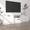 Mueble Para Tv Madera Contrachapada Blanco 140x35x40 Cm Vidaxl