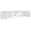 Mueble Para Tv Madera Contrachapada Blanco 140x35x40 Cm Vidaxl