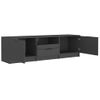 Mueble Para Tv Madera Contrachapada Negro 140x35x40 Cm Vidaxl