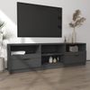 Mueble Para Tv Madera Contrachapada Negro 150x33,5x45 Cm Vidaxl