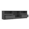 Mueble Para Tv Madera Contrachapada Negro 150x33,5x45 Cm Vidaxl