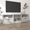 Mueble De Tv Madera Contrachapada Gris Hormigón 150x33,5x45 Cm Vidaxl