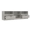 Mueble De Tv Madera Contrachapada Gris Hormigón 150x33,5x45 Cm Vidaxl