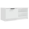 Mueble Para Tv Madera Contrachapada Blanco 80x35x36,5 Cm Vidaxl