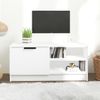 Mueble Para Tv Madera Contrachapada Blanco 80x35x36,5 Cm Vidaxl