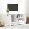 Mueble Para Tv Madera Contrachapada Blanco 80x35x36,5 Cm Vidaxl