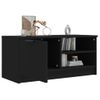 Mueble Para Tv Madera Contrachapada Negro 80x35x36,5 Cm Vidaxl