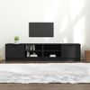 Mueble Para Tv 2 Pzas Madera Contrachapada Negro 80x35x36,5 Cm Vidaxl