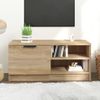 Mueble De Tv Madera Contrachapada Roble Sonoma 80x35x36,5 Cm Vidaxl