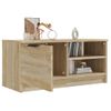 Mueble De Tv Madera Contrachapada Roble Sonoma 80x35x36,5 Cm Vidaxl