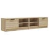 Mueble Para Tv 2 Pzas Madera Contrachapada Roble 80x35x36,5 Cm Vidaxl