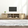 Mueble Para Tv 2 Pzas Madera Contrachapada Roble 80x35x36,5 Cm Vidaxl