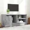 Mueble De Tv Madera Contrachapada Gris Hormigón 80x35x36,5 Cm Vidaxl