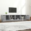 Mueble De Tv 2 Pzas Madera Contrachapada Hormigón 80x35x36,5 Cm Vidaxl