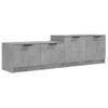 Mueble De Tv Madera Contrachapada Gris Hormigón 158,5x36x45 Cm Vidaxl