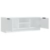 Mueble De Tv Madera Contrachapada Blanco 102x35x36,5 Cm Vidaxl