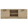 Mueble De Tv Madera Contrachapada Roble Sonoma 102x35x36,5 Cm Vidaxl