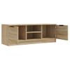 Mueble De Tv Madera Contrachapada Roble Sonoma 102x35x36,5 Cm Vidaxl