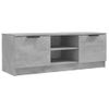 Mueble De Tv Madera Contrachapada Gris Hormigón 102x35x36,5 Cm Vidaxl