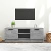 Mueble De Tv Madera Contrachapada Gris Hormigón 102x35x36,5 Cm Vidaxl