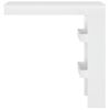 Mesa De Bar De Pared Madera Contrachapada Blanco 102x45x103,5cm Vidaxl