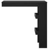 Mesa De Bar De Pared Madera Contrachapada Negro 102x45x103,5cm Vidaxl