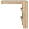 Mesa De Bar De Pared Contrachapada Roble Sonoma 102x45x103,5cm Vidaxl