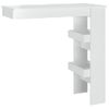 Mesa De Bar De Pared Madera Contrachapada Blanco 102x45x103,5cm Vidaxl