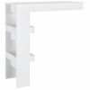 Mesa De Bar De Pared Madera Contrachapada Blanco 102x45x103,5cm Vidaxl