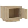 Mesa De Centro Madera Contrachapada Roble Sonoma 51x50x45 Cm Vidaxl