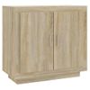 Aparador De Madera Contrachapada Roble Sonoma 80x40x75 Cm Vidaxl