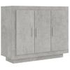 Aparador De Madera Contrachapada Gris Hormigón 92x35x75 Cm Vidaxl