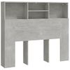 Mueble Cabecero Gris Hormigón 120x19x103,5 Cm Vidaxl