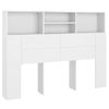 Mueble Cabecero Blanco 140x19x103,5 Cm Vidaxl