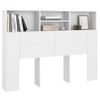 Mueble Cabecero Blanco 140x19x103,5 Cm Vidaxl