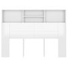 Mueble Cabecero Blanco Brillante 140x19x103,5 Cm Vidaxl