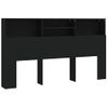 Mueble Cabecero Negro 180x19x103,5 Cm Vidaxl