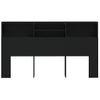 Mueble Cabecero Negro 180x19x103,5 Cm Vidaxl