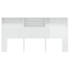 Mueble Cabecero Blanco Brillante 200x19x103,5 Cm Vidaxl