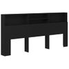 Mueble Cabecero Negro 220x19x103,5 Cm Vidaxl