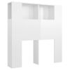 Mueble Cabecero Blanco Brillante 100x18,5x104,5 Cm Vidaxl