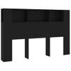 Mueble Cabecero Negro 160x18,5x104,5 Cm Vidaxl