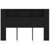 Mueble Cabecero Negro 160x18,5x104,5 Cm Vidaxl