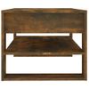 Mesa De Centro Madera Contrachapada Roble Ahumado 102x55x45 Cm Vidaxl