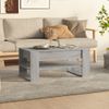 Mesa De Centro Madera Contrachapada Gris Sonoma 102x55x45 Cm Vidaxl